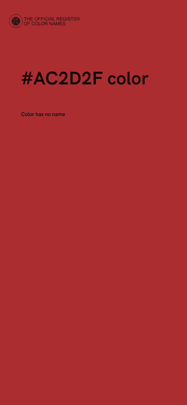 #AC2D2F color image