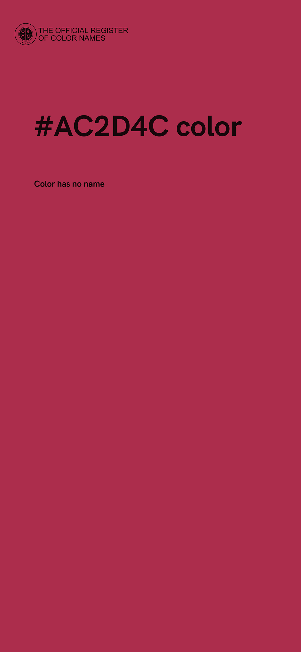 #AC2D4C color image