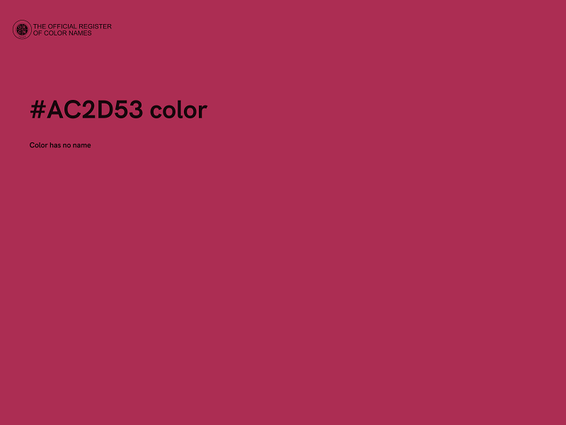 #AC2D53 color image