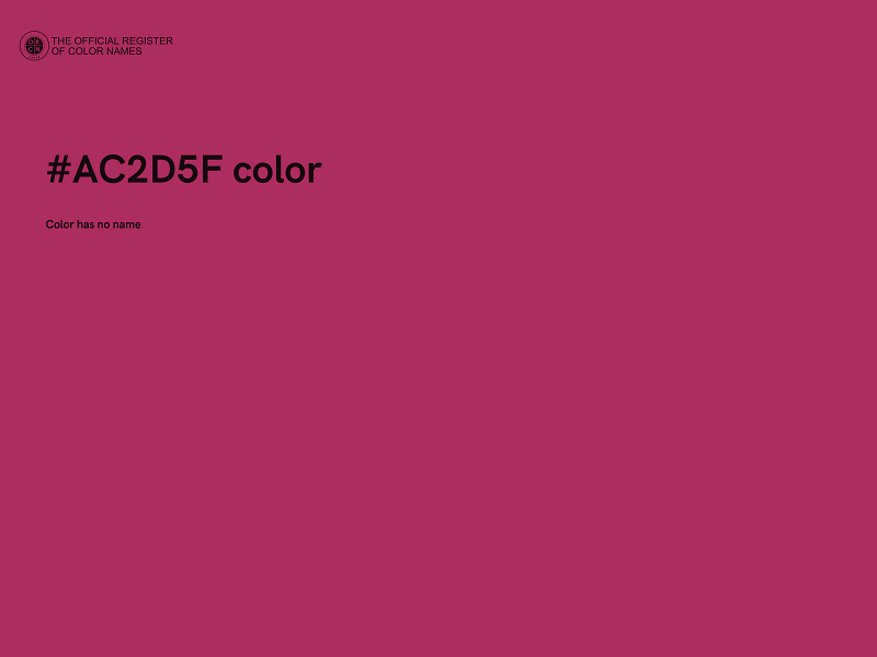 #AC2D5F color image