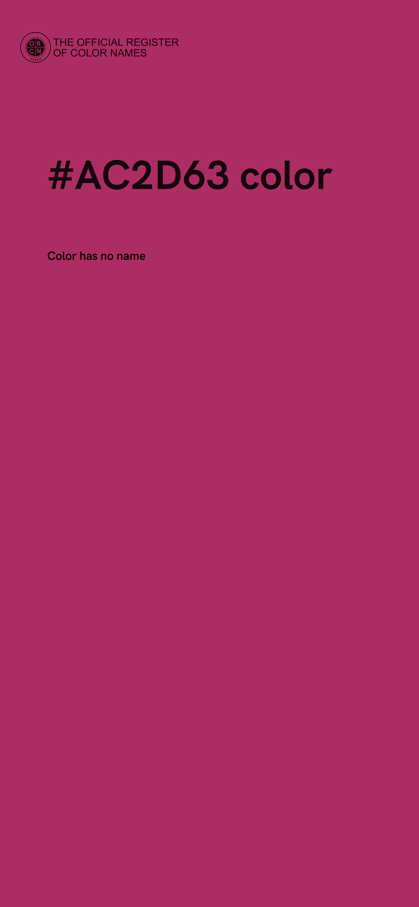 #AC2D63 color image