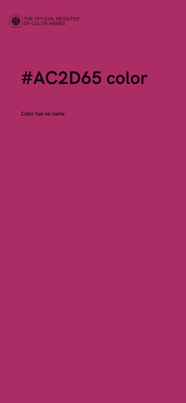#AC2D65 color image