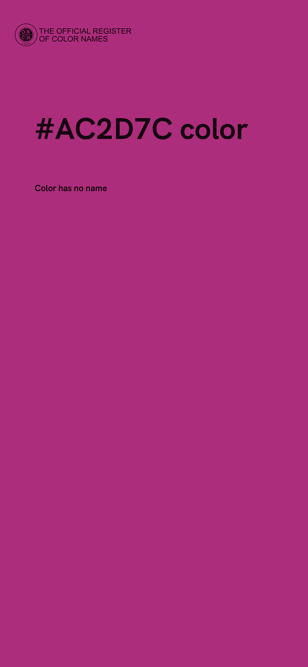 #AC2D7C color image