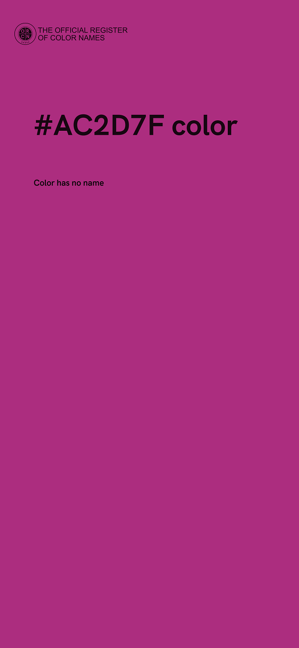 #AC2D7F color image