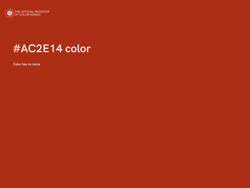 #AC2E14 color image