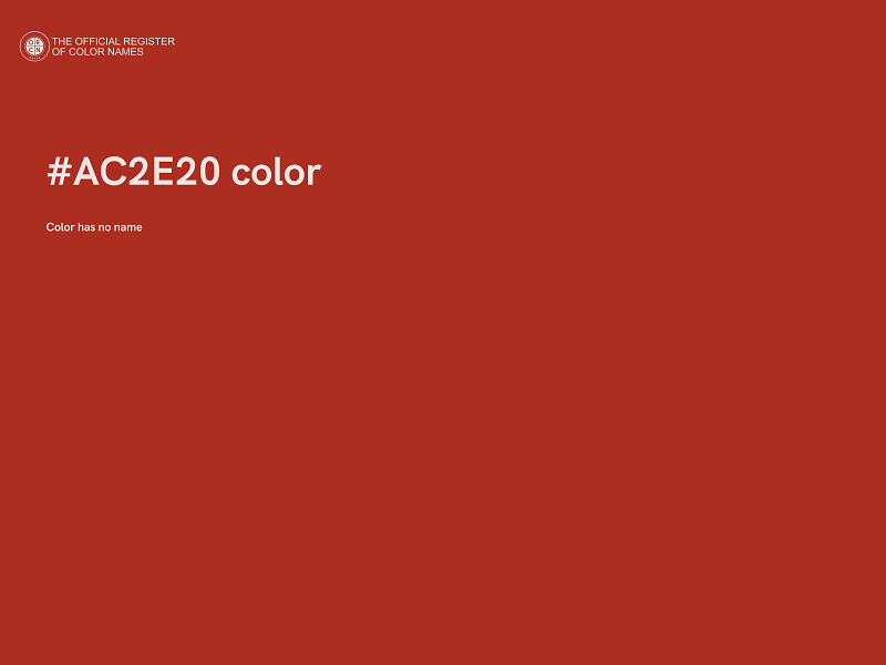 #AC2E20 color image