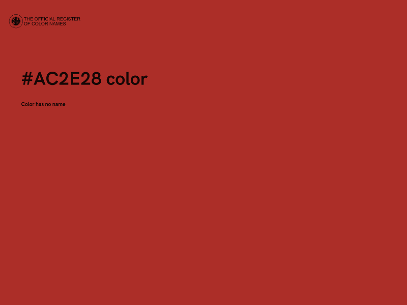 #AC2E28 color image