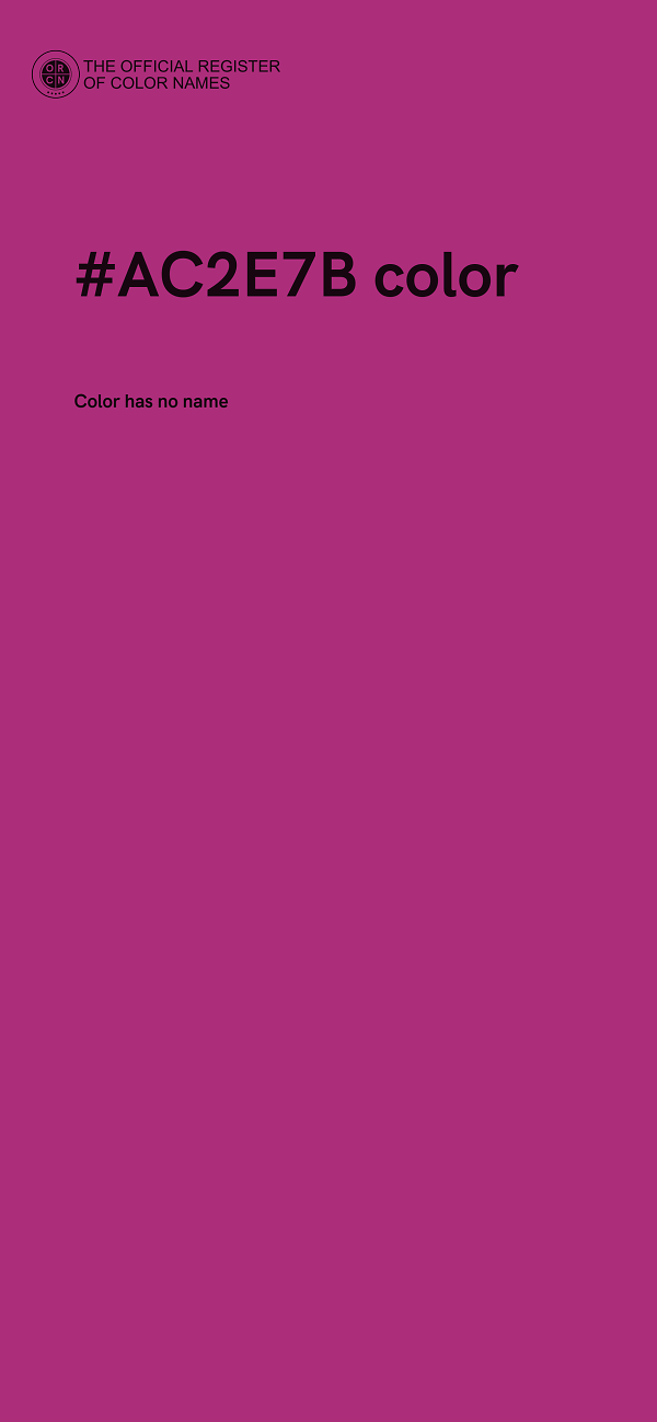 #AC2E7B color image
