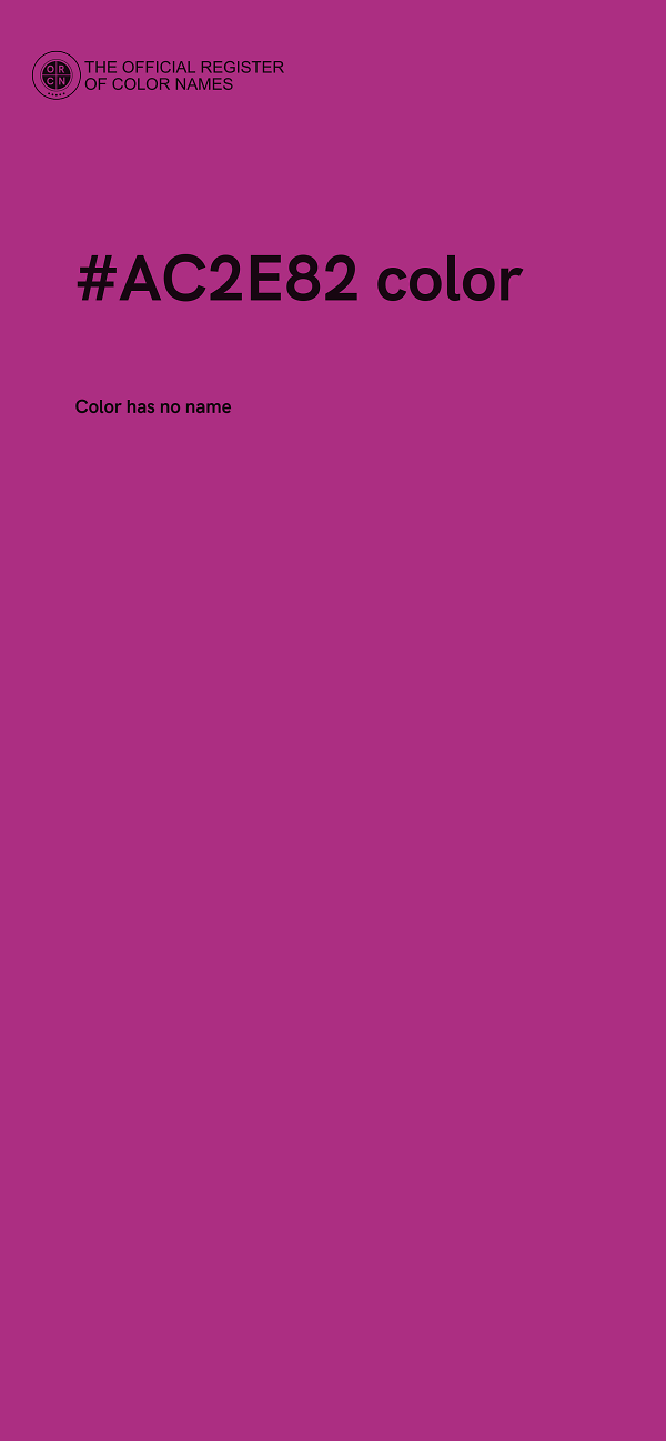 #AC2E82 color image