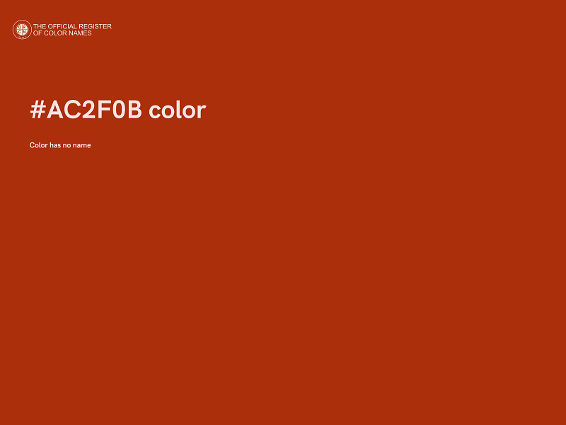 #AC2F0B color image