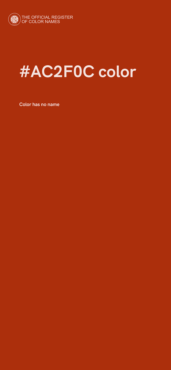 #AC2F0C color image