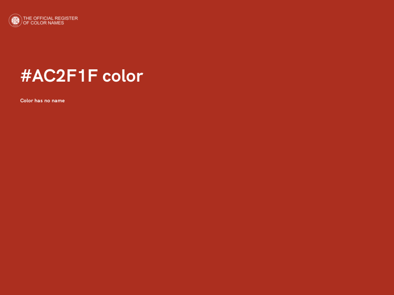 #AC2F1F color image
