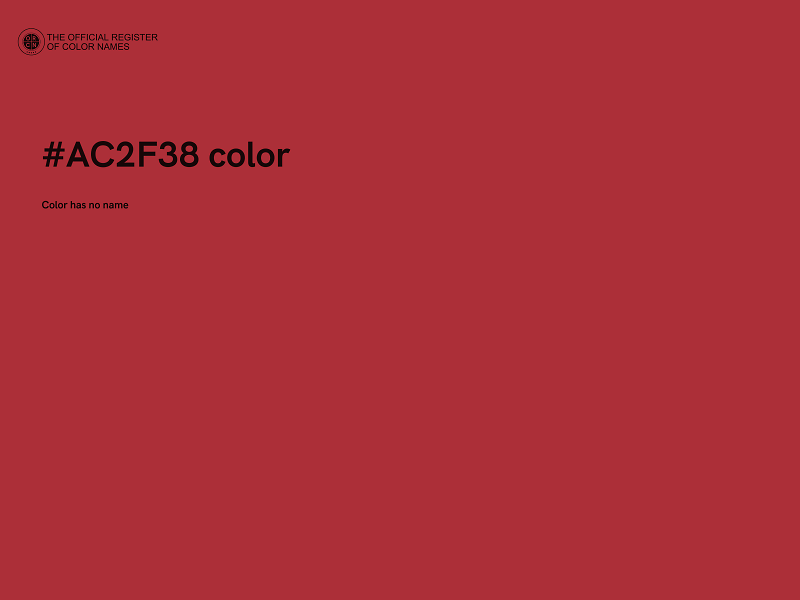#AC2F38 color image