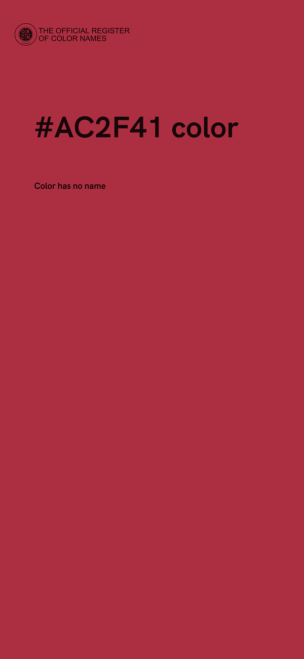 #AC2F41 color image
