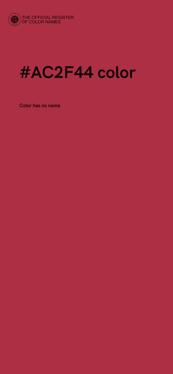 #AC2F44 color image