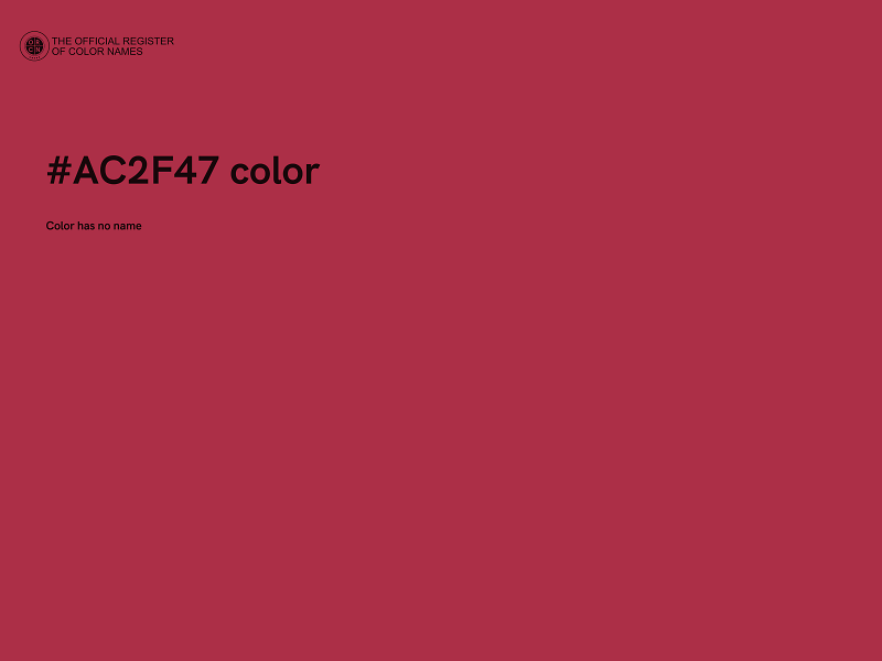 #AC2F47 color image