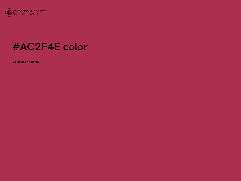 #AC2F4E color image