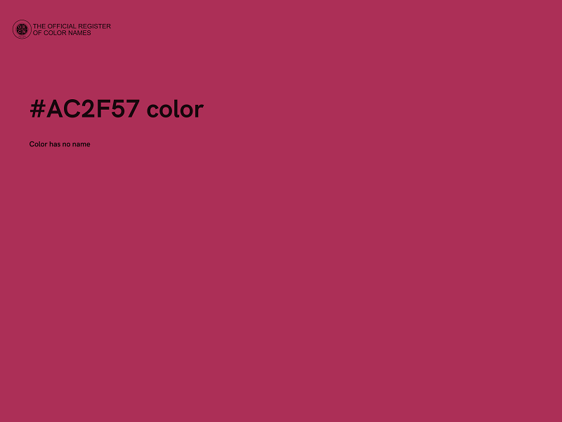 #AC2F57 color image
