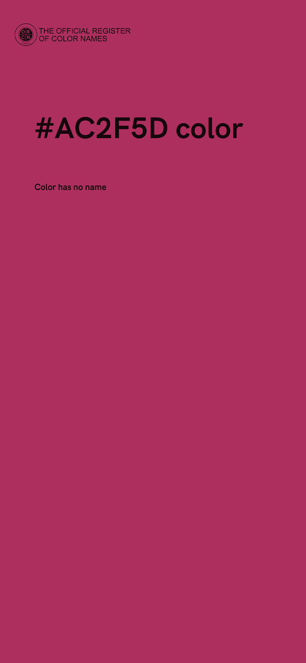 #AC2F5D color image