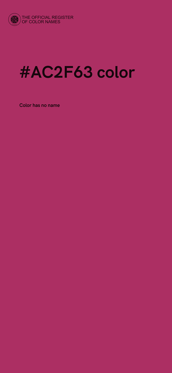 #AC2F63 color image