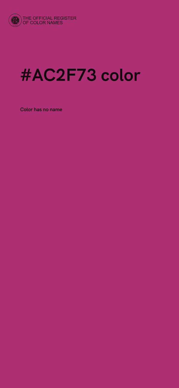 #AC2F73 color image