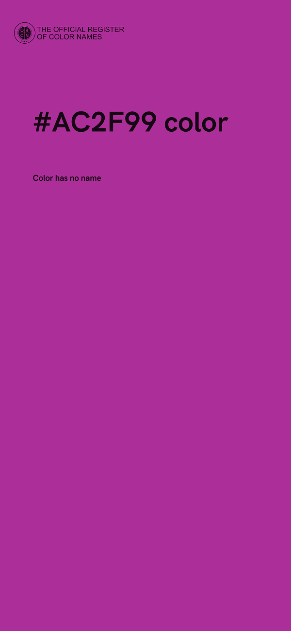 #AC2F99 color image