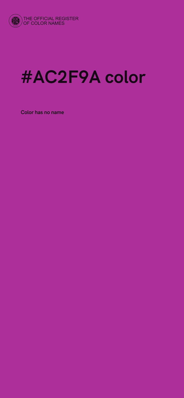 #AC2F9A color image