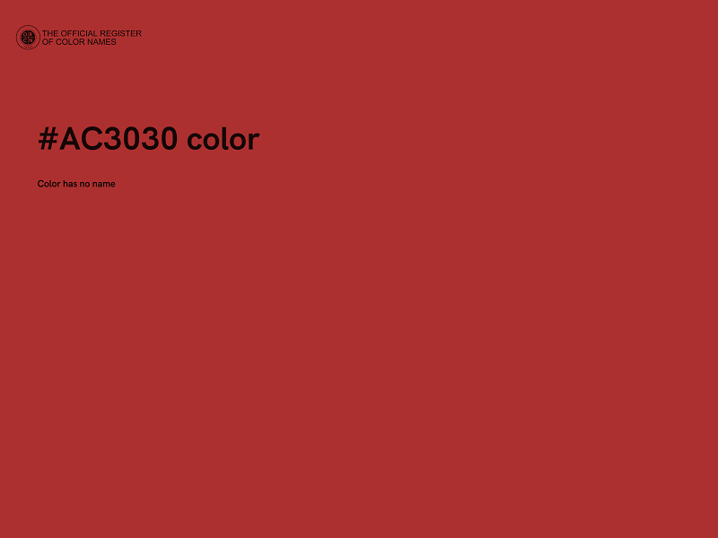 #AC3030 color image