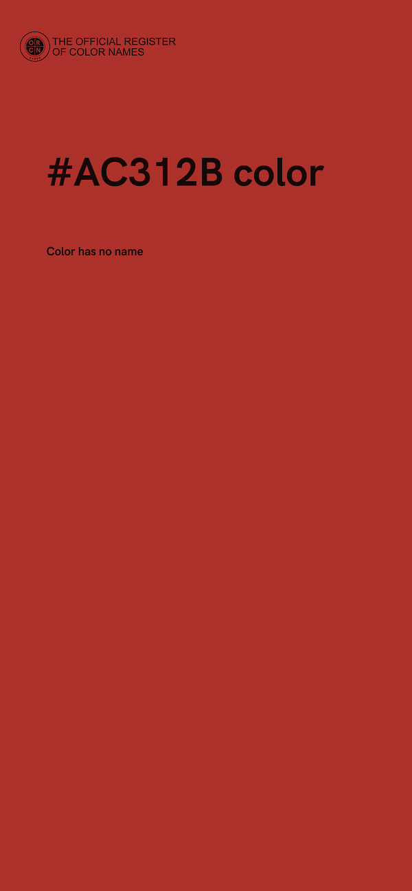 #AC312B color image