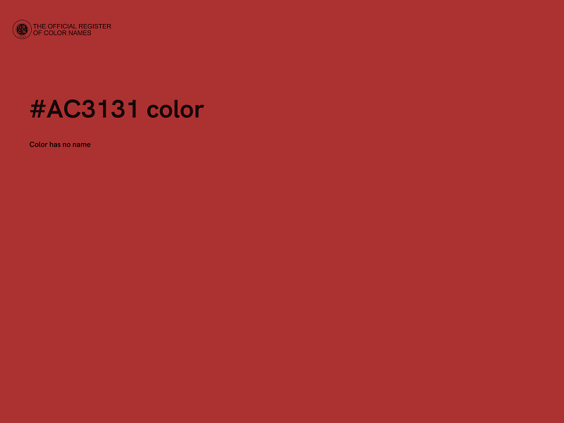 #AC3131 color image