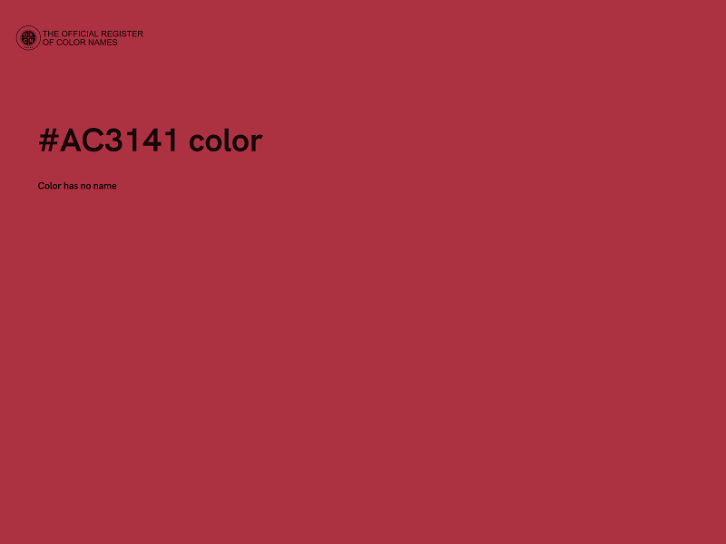 #AC3141 color image