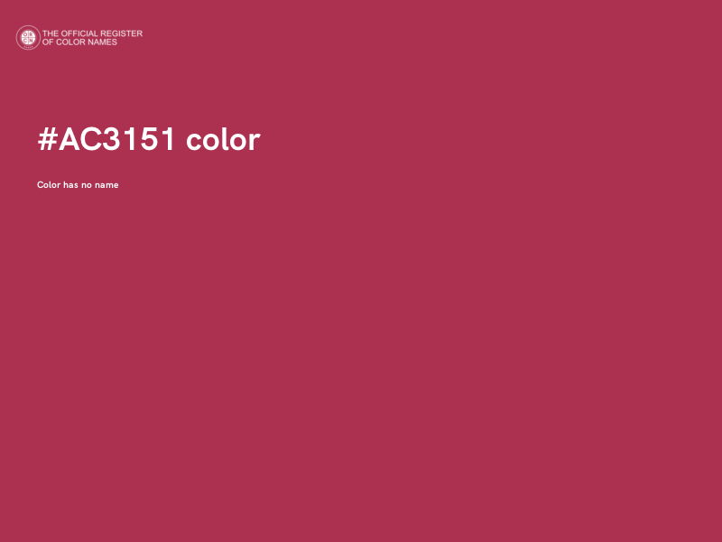 #AC3151 color image