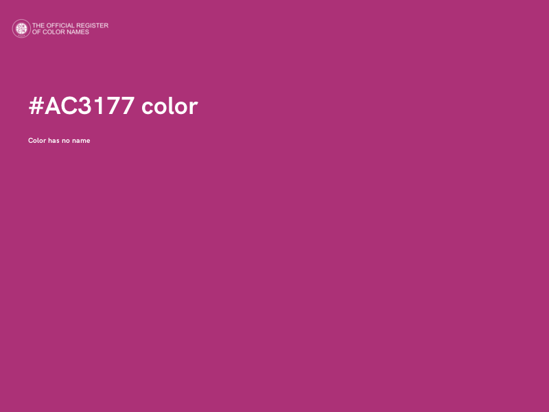 #AC3177 color image