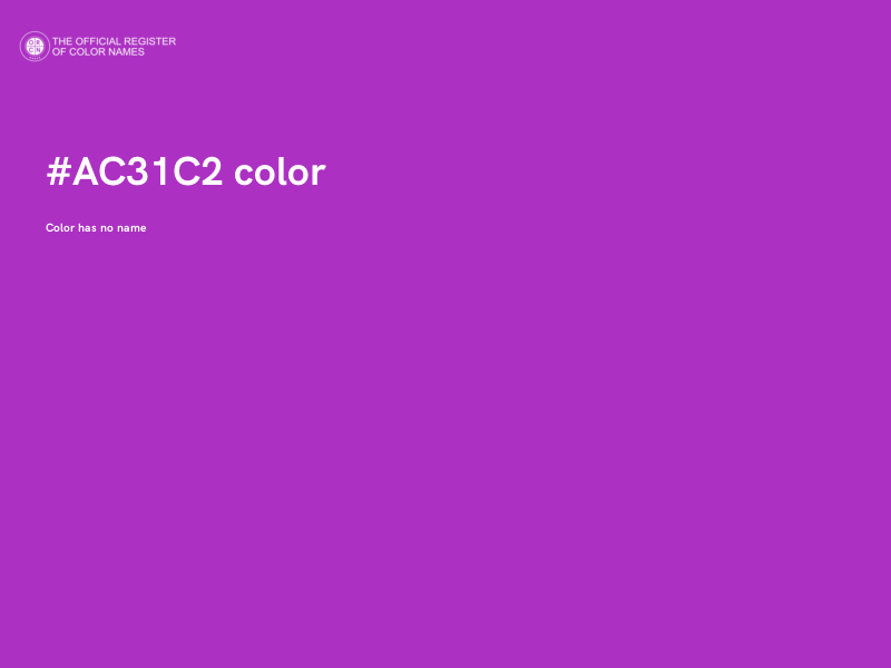 #AC31C2 color image