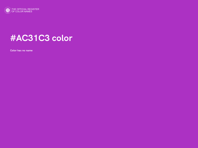 #AC31C3 color image