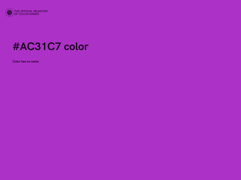 #AC31C7 color image