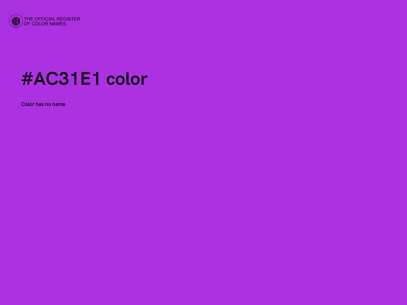 #AC31E1 color image