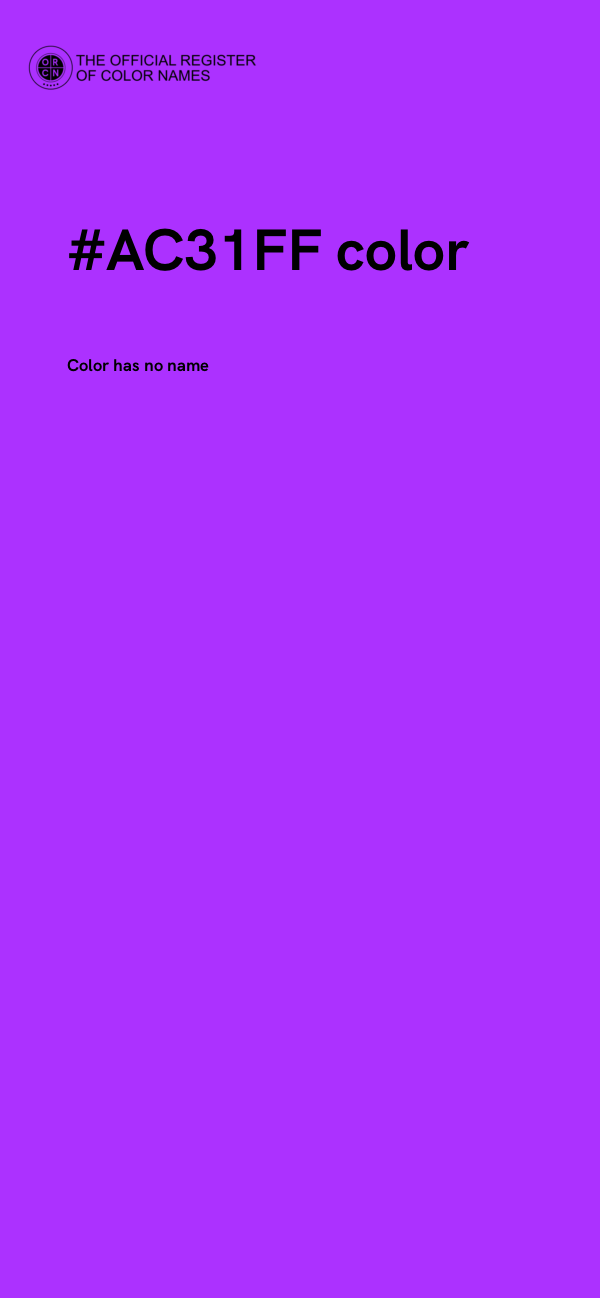 #AC31FF color image
