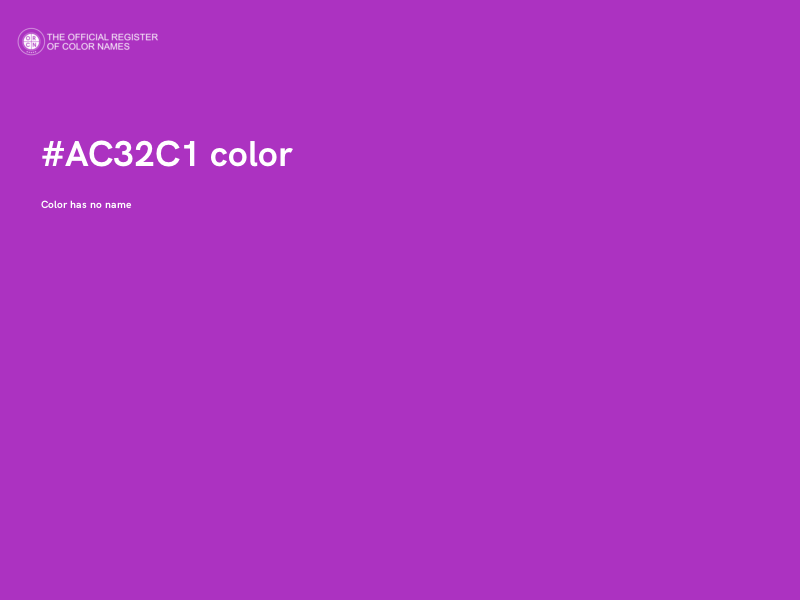 #AC32C1 color image