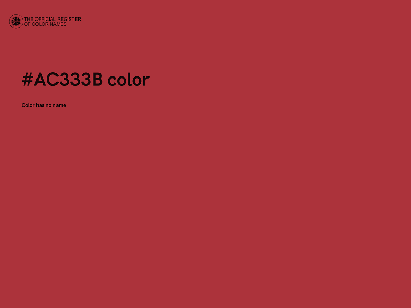 #AC333B color image