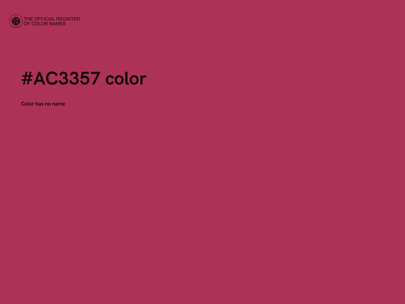 #AC3357 color image