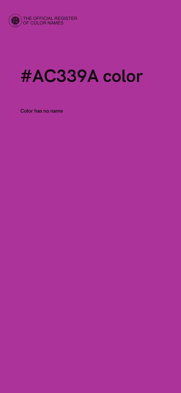 #AC339A color image