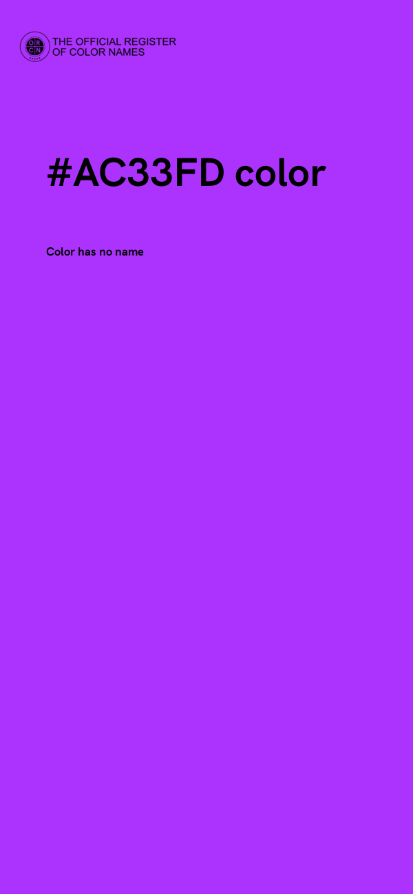 #AC33FD color image
