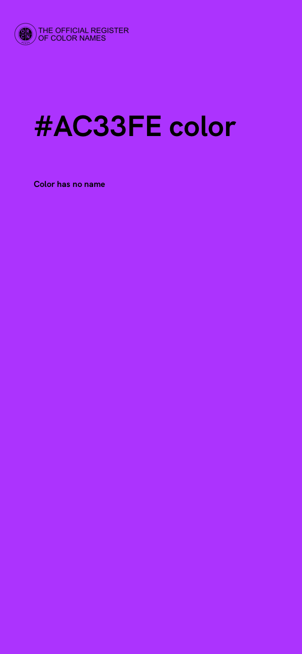 #AC33FE color image