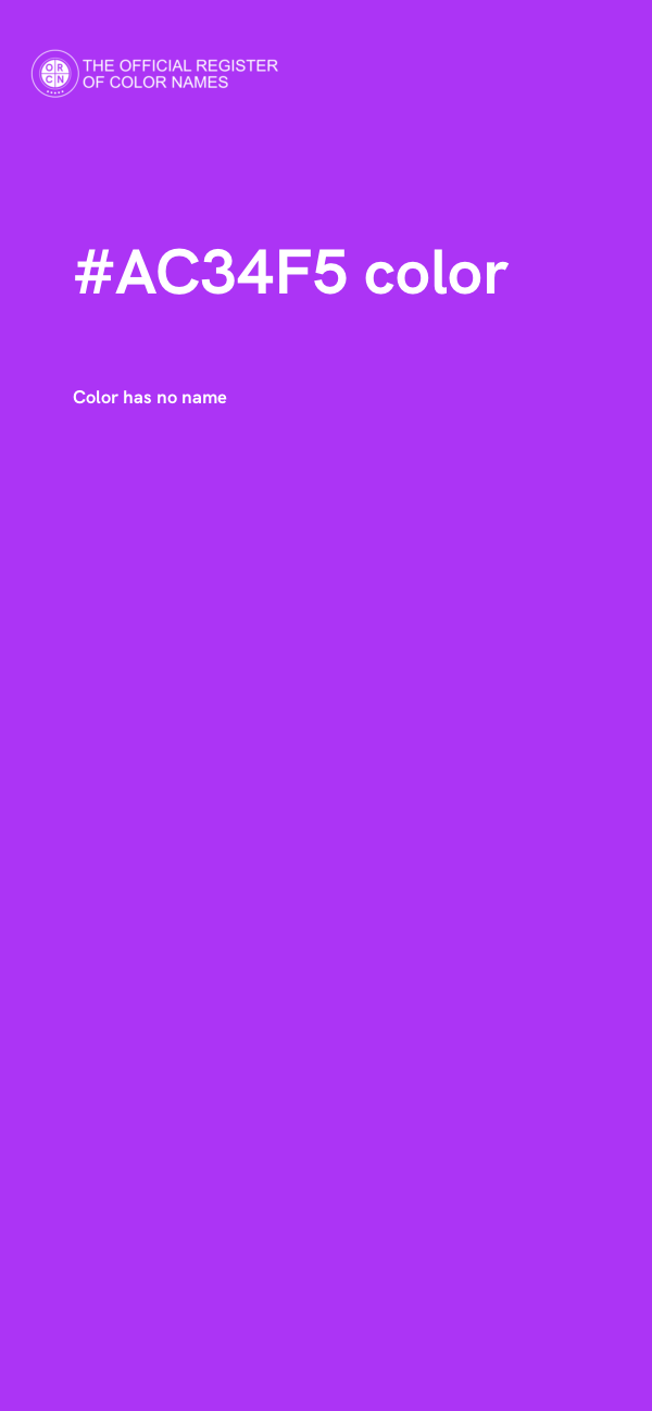 #AC34F5 color image