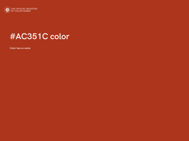 #AC351C color image