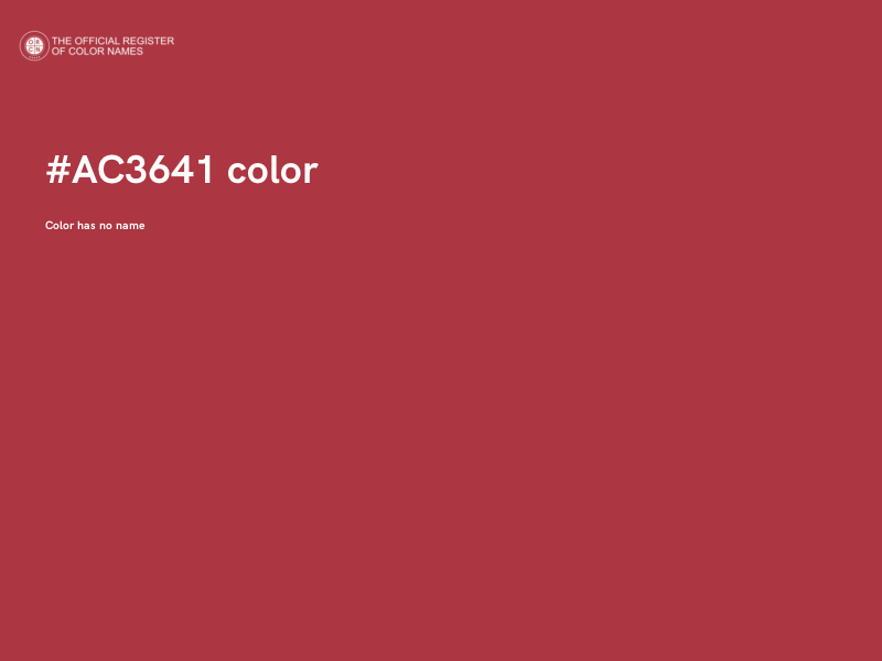 #AC3641 color image