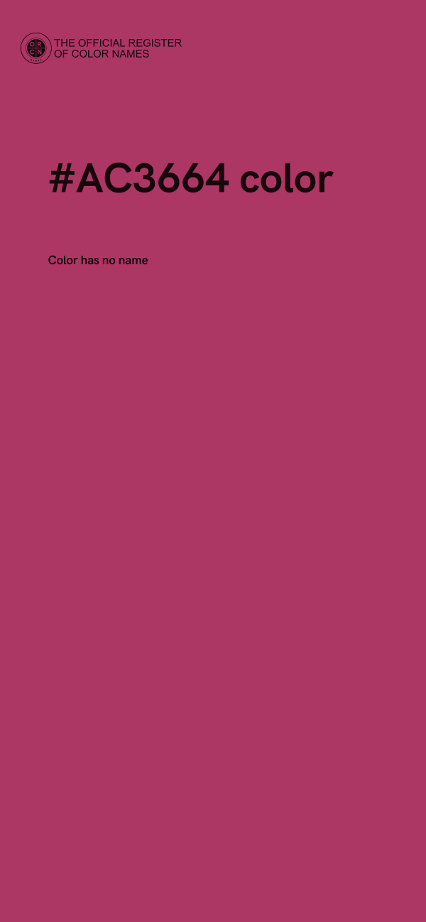 #AC3664 color image