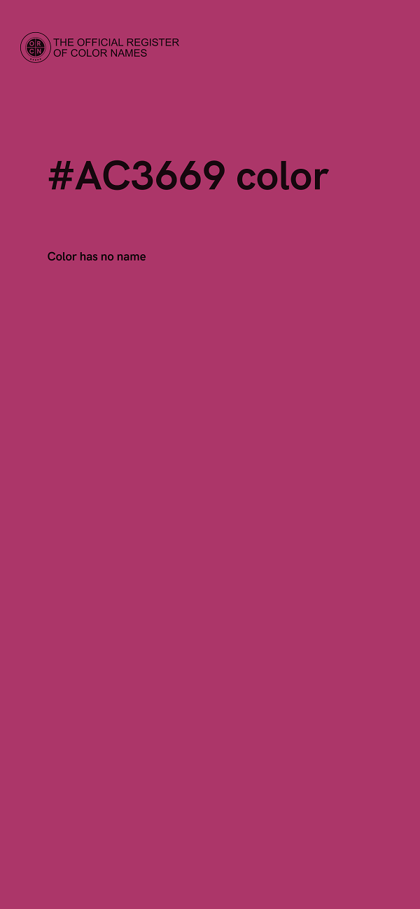 #AC3669 color image