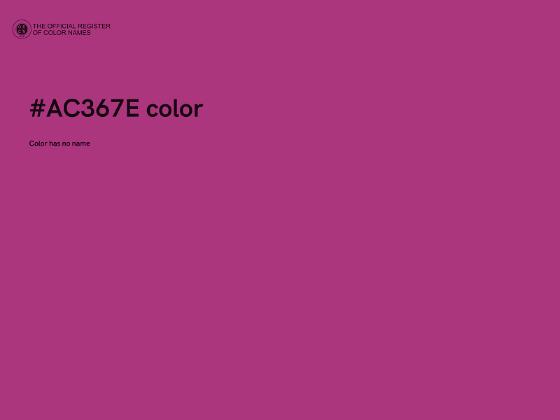 #AC367E color image